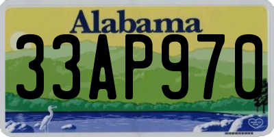 AL license plate 33AP970