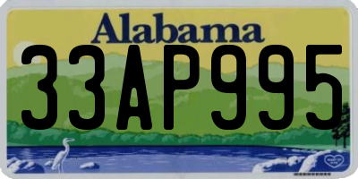 AL license plate 33AP995
