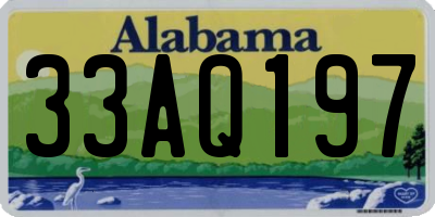 AL license plate 33AQ197