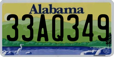 AL license plate 33AQ349