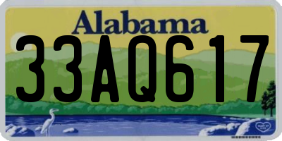 AL license plate 33AQ617