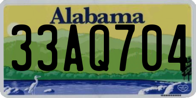 AL license plate 33AQ704