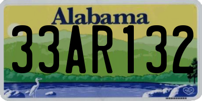 AL license plate 33AR132