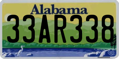 AL license plate 33AR338