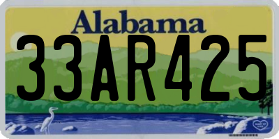 AL license plate 33AR425