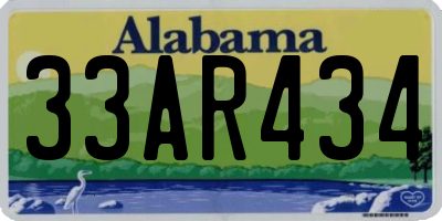 AL license plate 33AR434