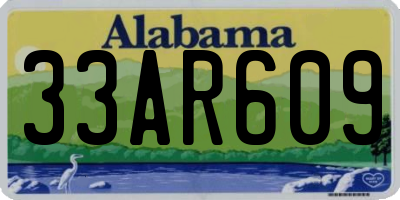 AL license plate 33AR609