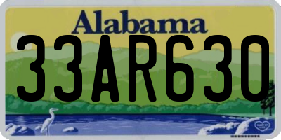 AL license plate 33AR630