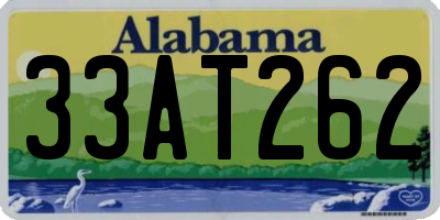 AL license plate 33AT262