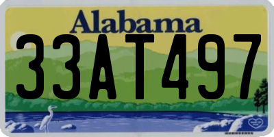 AL license plate 33AT497