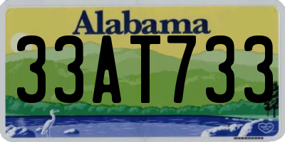AL license plate 33AT733