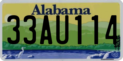 AL license plate 33AU114