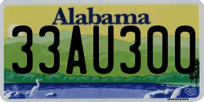 AL license plate 33AU300