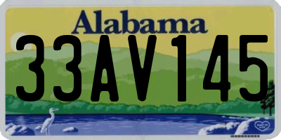 AL license plate 33AV145