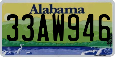 AL license plate 33AW946