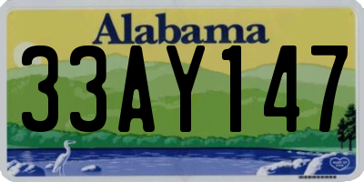 AL license plate 33AY147