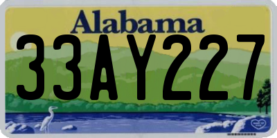 AL license plate 33AY227