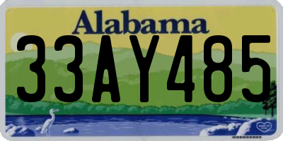AL license plate 33AY485