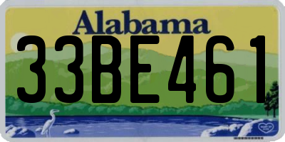AL license plate 33BE461