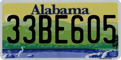 AL license plate 33BE605