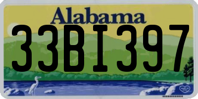 AL license plate 33BI397