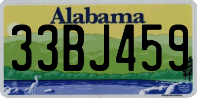 AL license plate 33BJ459
