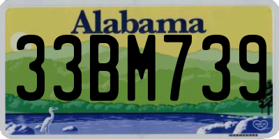 AL license plate 33BM739