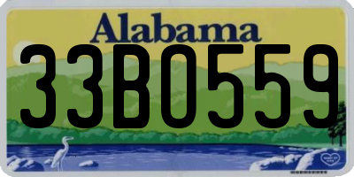 AL license plate 33BO559