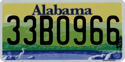 AL license plate 33BO966