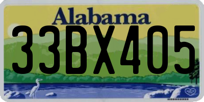 AL license plate 33BX405