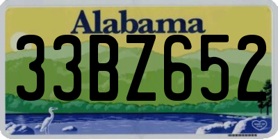 AL license plate 33BZ652