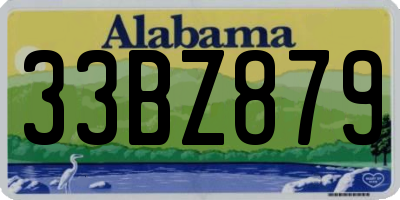 AL license plate 33BZ879