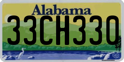 AL license plate 33CH330