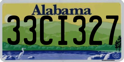 AL license plate 33CI327