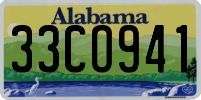 AL license plate 33CO941