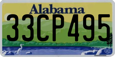 AL license plate 33CP495