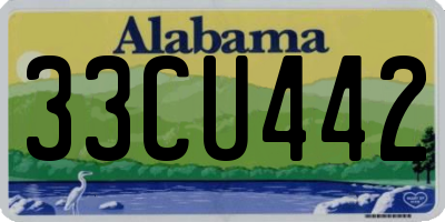 AL license plate 33CU442