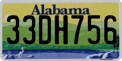 AL license plate 33DH756