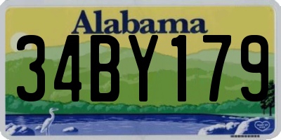 AL license plate 34BY179