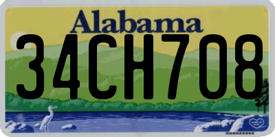 AL license plate 34CH708