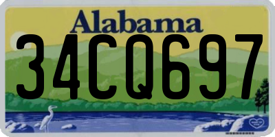 AL license plate 34CQ697