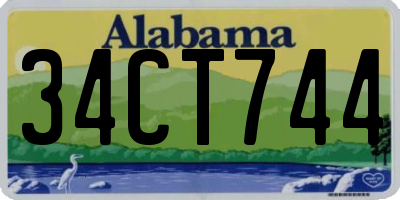 AL license plate 34CT744