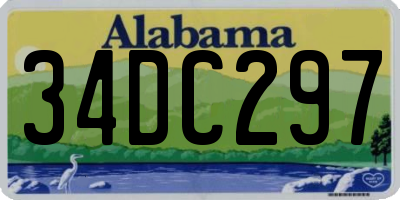 AL license plate 34DC297