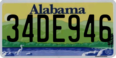AL license plate 34DE946