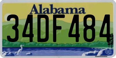 AL license plate 34DF484