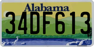 AL license plate 34DF613