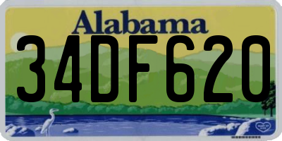 AL license plate 34DF620