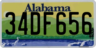 AL license plate 34DF656