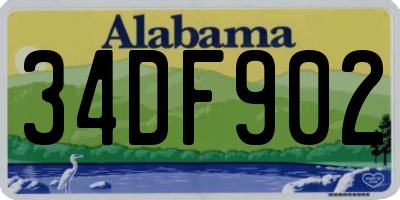 AL license plate 34DF902
