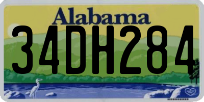 AL license plate 34DH284